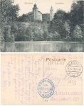 08371 Glauchau Schlossteich Feldpost Reservelazarett o 8.4.1915