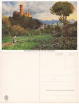 Ruine Godesberg Künstlerkarte H. Hoffmann *ca.1920