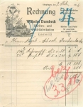 Goppingen brushes and brush factory Wilhelm Dambeck letterhead 1914