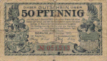 Goerlitz 50-Pfennig emergency money note, 1918