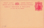 Great Britain and Ireland One Penny Victoria postal stationery around 1890 *