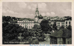 Greiz Vogtland unteres Schloss mit Stadtkirche o 1958