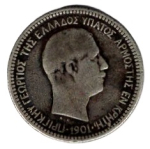 Griechenland Kreta 50 Lepta 1901 George