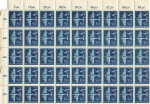 Greater German Reich Michel 868 German Airmail Service Counter Sheet Part **1944