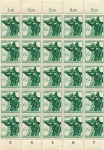 Greater German Empire Michel 897 Tyrolean State Shooting Switch Sheet Part ** 1944