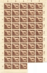 Greater German Empire Michel 899 Gallop Race The Brown Ribbon of Germany Switch sheet part **1944
