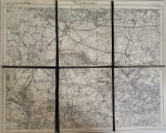 Grossenhain and surrounding area measuring table sheet 392 1907 on canvas