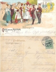 Gruss von der Musterung  Frauenbewegung Litho o 8.3.1908
