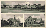Gülchsheim über Uffenheim Landpoststempel auf AK o ca. 1950