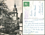 64711 Gueterfuerst via Michelstadt (Odenw) 16 country postmarks on postcard Erbach o 29.7.1961