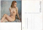 HDK181 Wilhelm Hempfing Seated Blonde Nude * around 1940