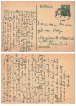 German Empire postal stationery 8 Pfennig Ebert railway postmark Hagenow Neumunster train 1304 2/2/1931