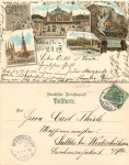 Halle Saale station Litho o 09/10/1899