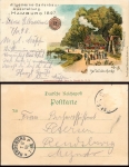 Hamburg Litho Allg. Gartenbau Ausstellung 1897