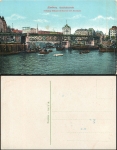 Hamburg elevated railway connection Rodingsmarkt Baumwall via inland port * ca. 1930