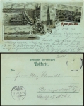 Hamburg Moonlight Litho Zoological Garden o 2.6.1901