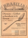 Hamburg advertising brochure Brasilia food import around 1920
