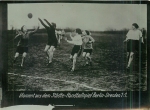 Handball Damen Berlin - Dresden Echtfoto um 1920