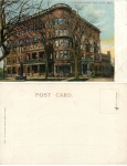 Michigan Port Huron Harrington Hotel mica map * circa 1910
