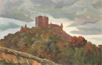 06456 Harkerode, Arnstein Castle – Artist card by Damerau-Dambrowski, c. 1920