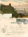 Heidelberg artist card Heinrich Kley o 16.2.1901