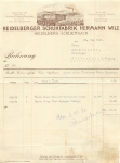 Heidelberger Schlierbach shoe factory Hermann Wilz letterhead with factory view 1930