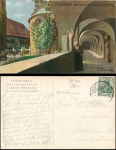 Hildesheim Cathedral cloister artist card sig. K. Priesnitz o August 26, 1907