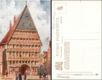 Hildesheim Tucks Oilette Charles E Flower Knochenhauser-Amtshaus *ca.1910
