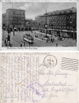 Hindenburg Upper Silesia Peter Paul Platz in the flag decoration Zabrze field postmark L 18119 o 1941