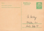 Hindenburg 5 Pfennig postal stationery reply card *