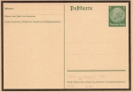 Hindenburg 6 Pfennig postal stationery with mourning ribbon 1934 *