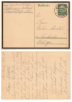 Hindenburg 6 Pfennig postal stationery with mourning ribbon P234 o Oberhausen Sterkrade 15.9.1934