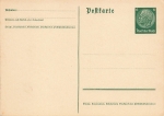 Hindenburg 6 Pfennig Ganzsache *