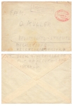 91278 Hohenmirsberg Country postmark and fee paid Stamp on letter o Bayreuth 2 January 21, 1946 to Neustrelitz