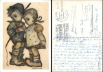 Hansl and Gretl Hummel card No. 206 o 11.11.1960