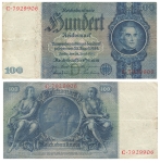 Hundert Reichsmark 24. Juni 1933 RO176a  DEU-211a