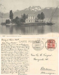 Ile de Clarens et la Dent du Midi - Île de Salagnon o 06.03.1908