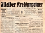 Ilfelder Kreisanzeiger weekly newspaper August 21, 1935