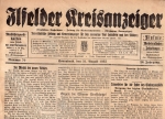 Ilfelder Kreisanzeiger weekly newspaper August 31, 1935