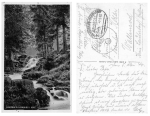 Ilsenburg railway postmark Bad Harzburg Halberstadt train 549 May 7, 1940 field post state rifle platoon