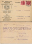 Dresden cork factory Blechschmidt Michel 269 on map o17.8.1923