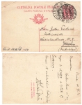 Italy Cartonlina Postale 10 Centesimi postal stationery o Venecia May 12, 1913 to Dresden