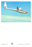 JAK-12 glider Lituva artist card Soviet Union *ca.1983