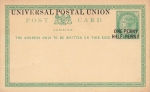 Jamaica Postage One Penny Half-Penny on Three Penny Postal Stationery 1879 *