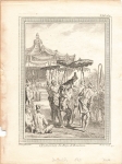 Java Circoneision du Roy de Bantam original copper engraving around 1770