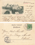 Johannstadt Dresden Exhibition Building Railway Post Dresden-Meissen Train 131 o 1898