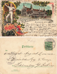 Johannstadt Dresden Permoserstrasse gymnasium of the General Gymnastics Club DSC Litho 1898