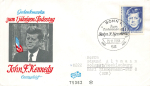 John F. Kennedy 1.Todestag Ersttagsbrief FDC BRD Sonderstempel 21.11.1964
