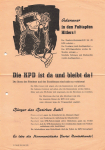 KPD ban propaganda poster A4 of the SED district of Suhl 1956