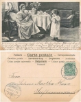 Kaffeetafel Mutter mit Kind  o 19.10.1901